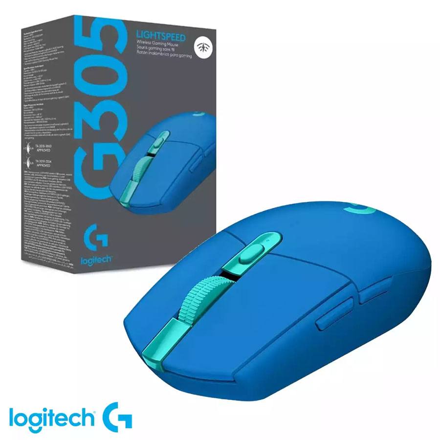 Mouse Logitech G305 Inalambrico Gaming Azul Lightspeed