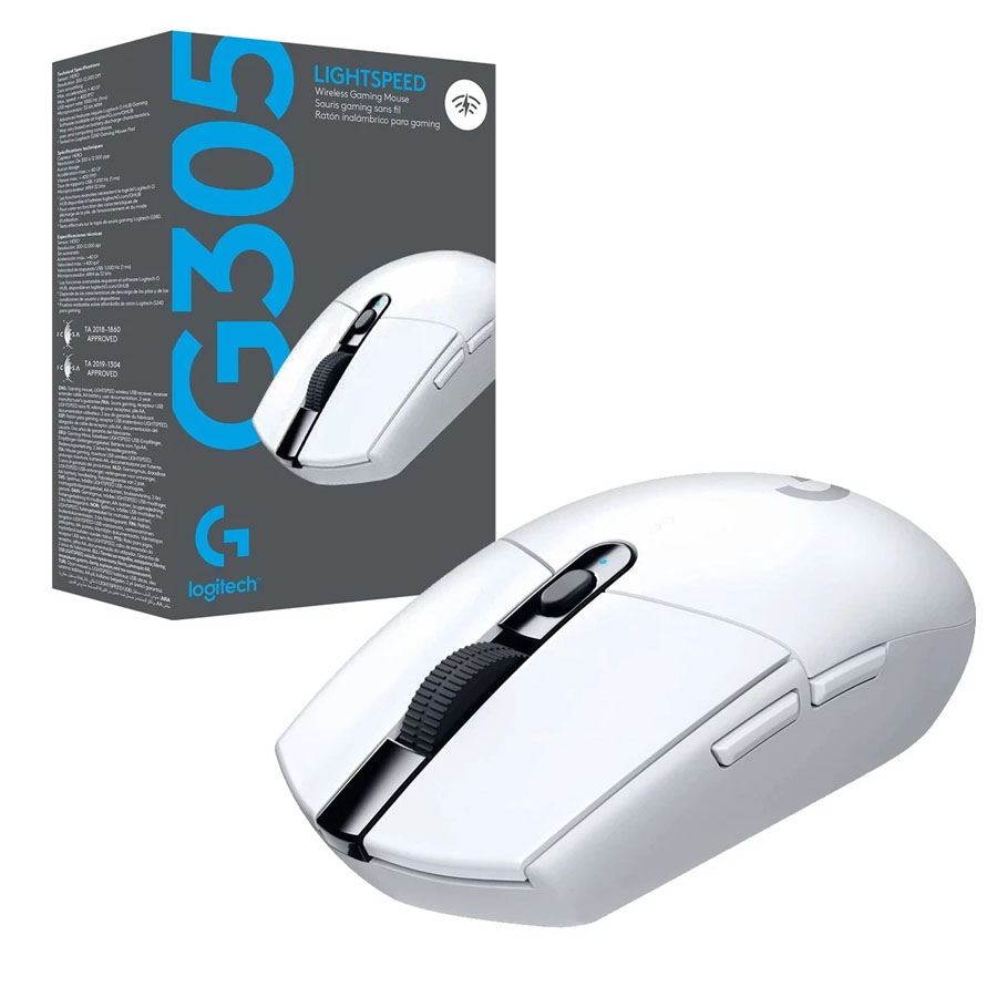 Mouse Logitech G305 Inalambrico Gaming Blanco Lightspeed