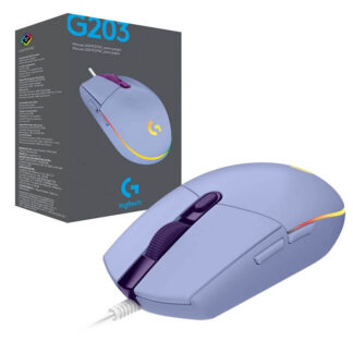 Mouse Logitech G203 RGB Gaming Lila USB