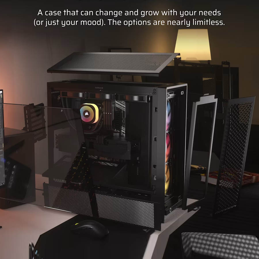 Case Corsair 4000D RS ARGB Negro Gaming Modular - Image 5